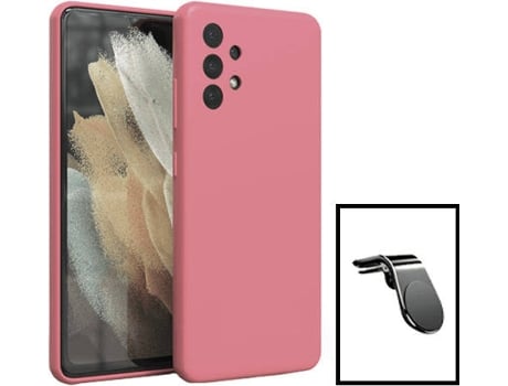 Kit Carcasa + Soporte Samsung Galaxy A13 PHONECARE Rosa
