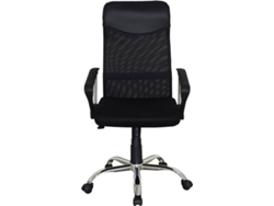 Silla de Escritorio Operativa MITSAI Roma Negro (Brazos Fijos - Malla)