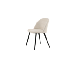 Cadeira Jantar FURNLUX Velvet Bege Têxtil 50X57X77 Cm