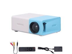 Proyector Mini 1080p Hd Con Altavoz Integrado Tamaño Pequeño Imagen De Reflexión Difusa Portátil Para Juegos Películas 100‑240v Plug Ee.uu.