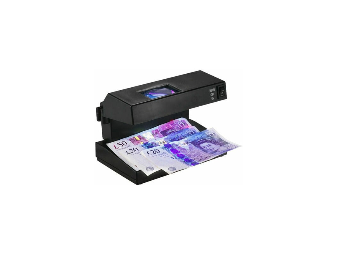 Detector De Billetes Falsos Multiprueba Con Reflector Integrado Que Garantiza Una Potente Detección Uv Para Tiendas, Supermercados, Restaurantes Y Hot