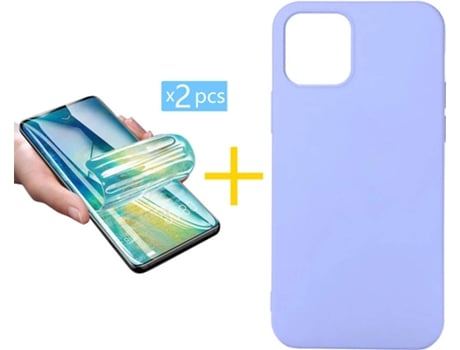 Carcasa + 2 Protectores de Pantalla para iPhone 12 Mini SKYHE Morado