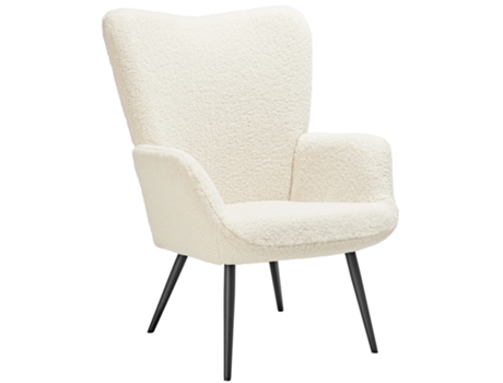 Sillón Hygge acolchado, tejido de borreguito, capacidad de carga 150 kg TECTAKE