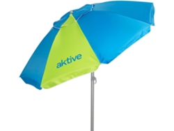 Aktive Sombrilla playa antiviento 8 varillas 220 cm azul y verde (envío aleatorio)