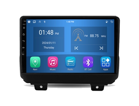 Autoradio 4GB RAM64GB ROM ROVERONE para Jeep Wrangler 4 JL 2018 - 2019 CarPlay Android Coche Radio Bluetooth Navegación