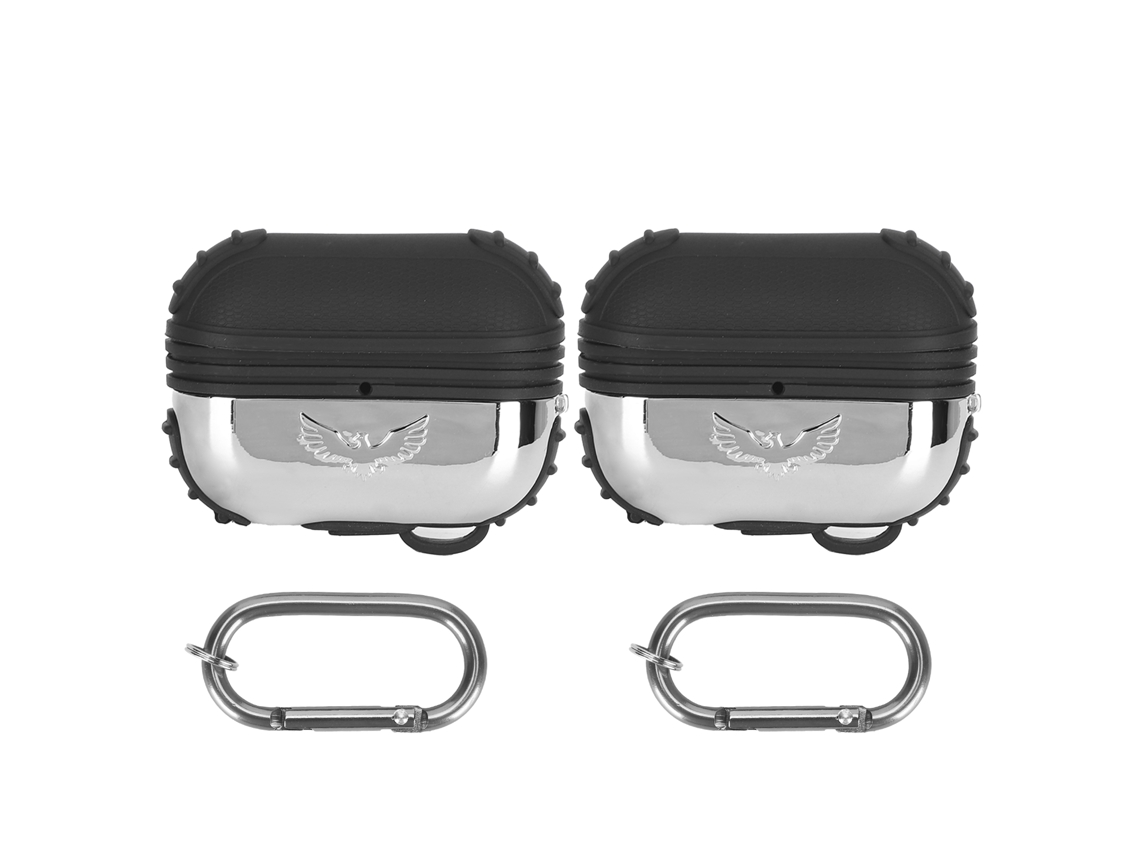 2 Protectores De Silicona Para Auriculares Con Llavero Metálico Para Ios 3
