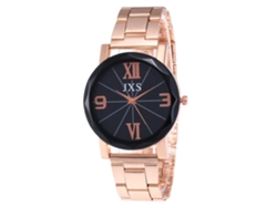 Reloj De Pulsera De Cuarzo Con Brazalete De Acero, Estilo Sencillo, Esfera Redonda J41-1