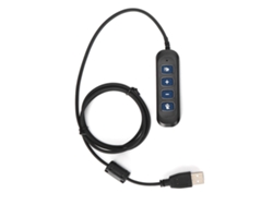 Adaptador De Auriculares H901 Usb Qd Con Volumen Ajustable Para Centro De Llamadas De 3,5 Mm - Azul