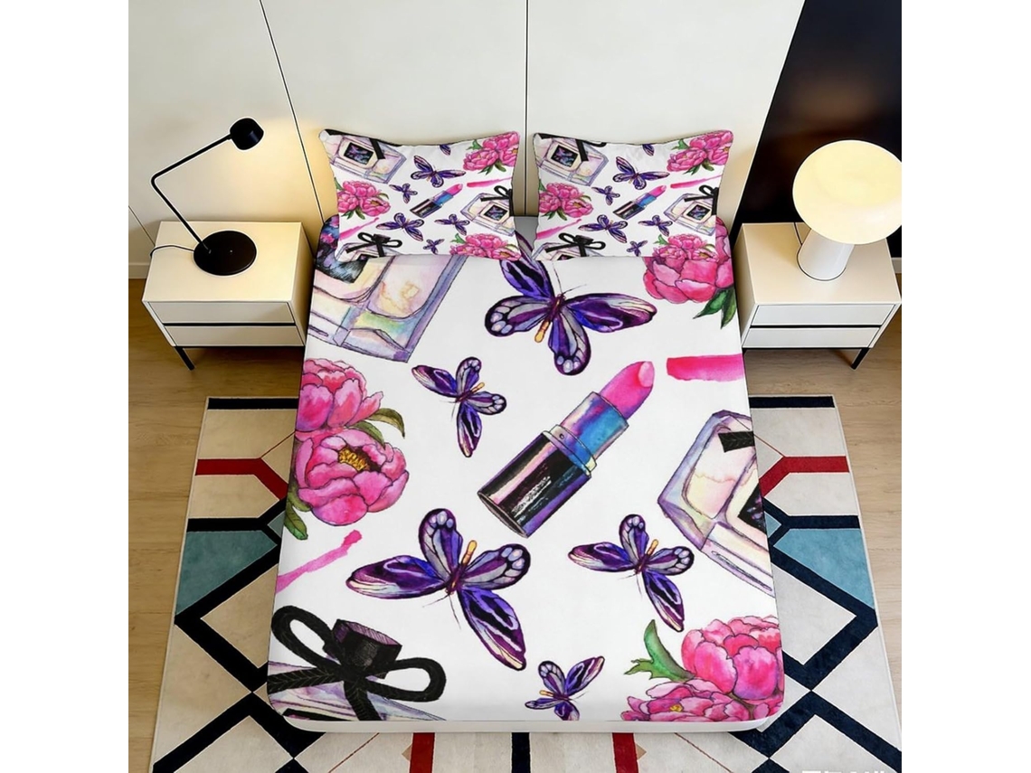 Microfibra Estampado Funda Microfibra Diseño Almohada Juego Color 200x25cm