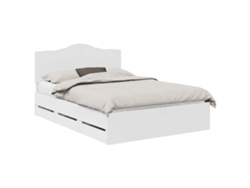 Maison Exclusive - Estructura De Cama Con Cajón 140 X 190 Cm Madera Ingenieril