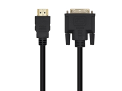 Aisens A117-0451 Adaptador de cable de video 3M Tipo Dvi HDMI a estándar Negro