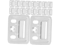 100 Clips De Fijación De Metal Plateado Para Paneles De Pared Y Hebillas Para Muebles.