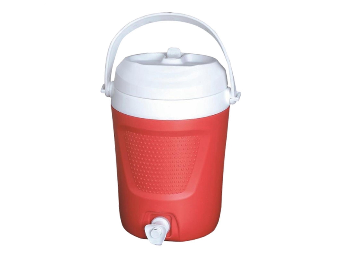 Dispensador térmico de bebidas de 4 litros con bloqueo de temperatura y dos salidas para acampar, hacer senderismo y pescar.