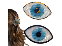 Horquillas Pequeñas Antideslizantes Para El Cabello Con Diseño Retro De Ojo Azul, 7,6 Cm (3 Pulgadas) Para Mujer, Únicas, Gruesas Y Finas.