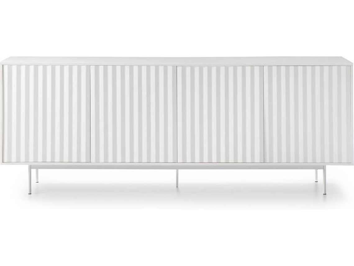 Aparador BAZAR MONDIALE Sierra (Blanco - 211x47x80 cm)