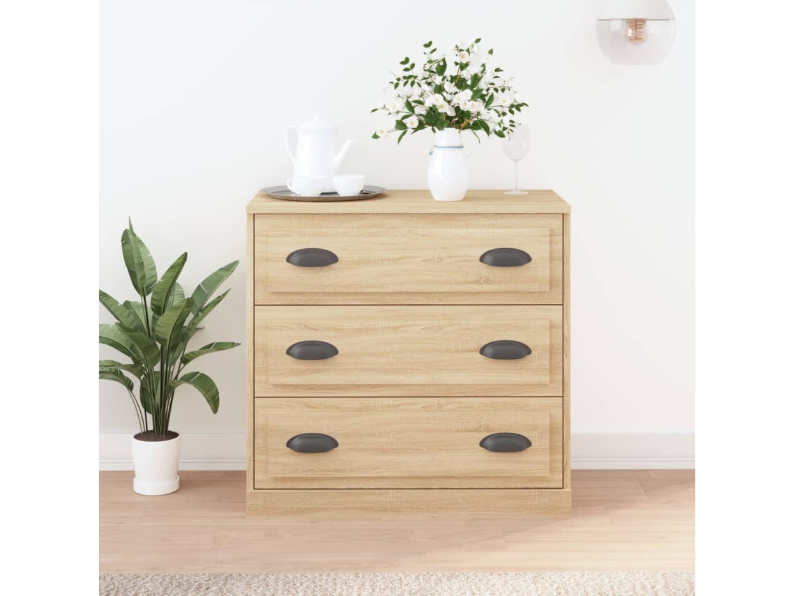 Lovely Home Aparador 70X35,5X67,5 Cm Derivados de Madera Roble Sonoma
