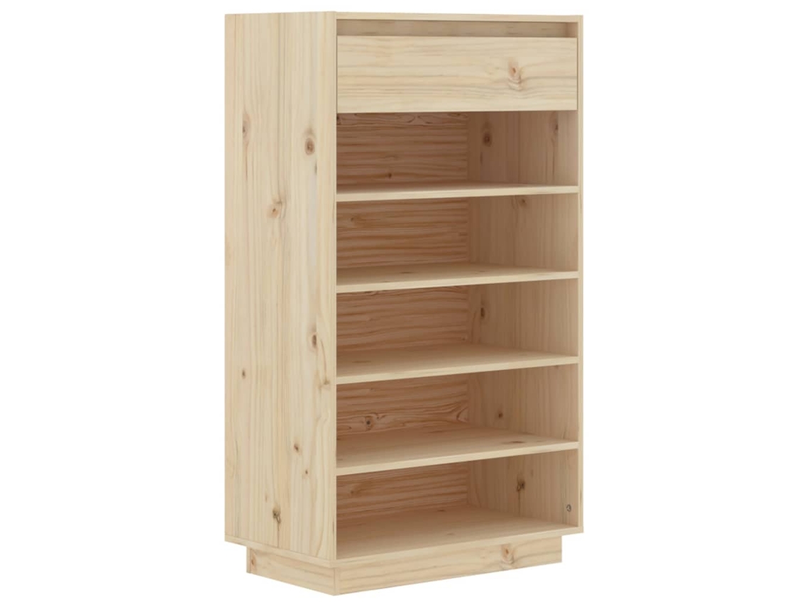 Zapatero 60x34x105 cm Madera de Pino Macizo MAISON EXCLUSIVE