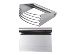 Set De Raspe Y Cortador De Masa Acero Inoxidable Con Escala Medidora Para Pasteles Y Repostería