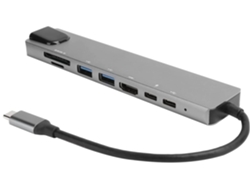 Estación de Acoplamento 8 en 1 Tipo C CHRONUS HDMI1209-Y15 Blanco