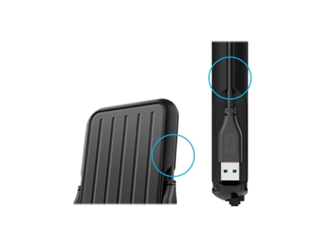 Disco Duro Externo + Conetor Usb 3.2 SILICON POWER Armor A66 2.5P 2To Ipx4