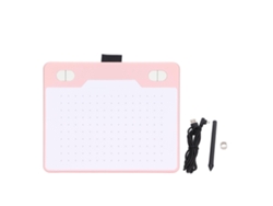 Tablet Digital De Desenho Gráfico T503 5080lpi Indução Eletromagnética Reconhecimento Automático Rosa