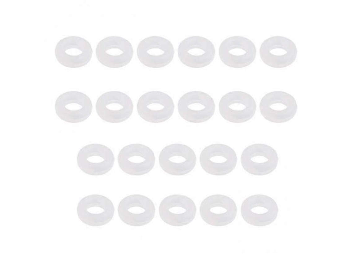 2 x 10 pares de ganchos de silicona antideslizantes para gafas de sol, color blanco Rosewell