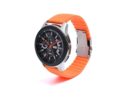 Correa Silicona Stripe Adaptable Samsung Galaxy Watch 5 Pro 45Mm Naranja