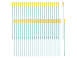 2026-50 Varillas De Inseminación Artificial Desechables Para Animales Flexibles 15cm Pvc Azul Azul