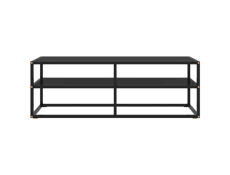 Maison Exclusive - Mueble para TV negro de vidrio negro 120x40x40 cm