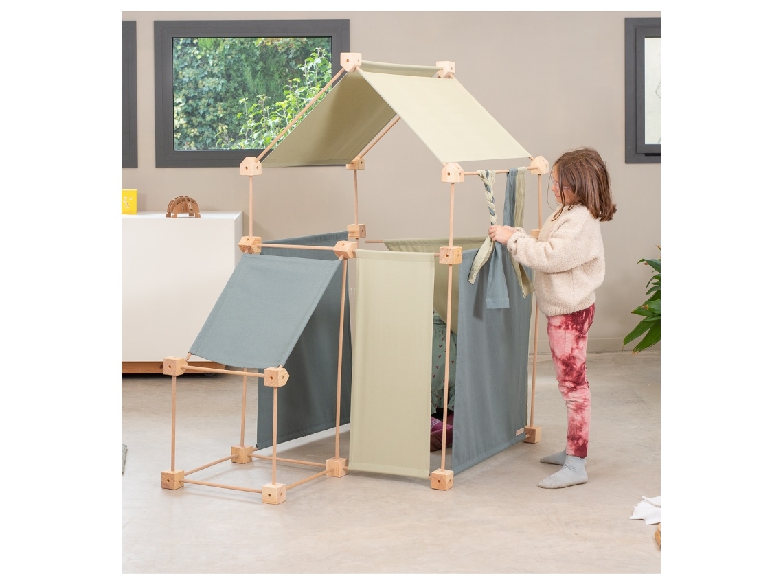 Puzzle TRIGONOS (Madera - Verde - 83 x 16 x 16 cm)