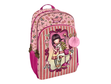Mochila de La Escuela Gorjuss Carusel Salmon 29 x 45 x 17 cm