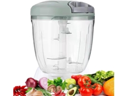 VYLARA Cortador Manual De Alimentos E Vegetais, 5 Lâminas Afiadas, Design Em T Com Cordão Para Picar Sem Esforço, Peças Destacáveis Fáceis De Limpar Para Coz