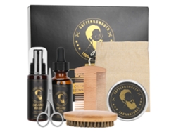 Conjunto De Cuidado De Barba Zpm: Aceite, Liquido Limpiador Y Crema Para Crecimiento Activo Y Suavidad