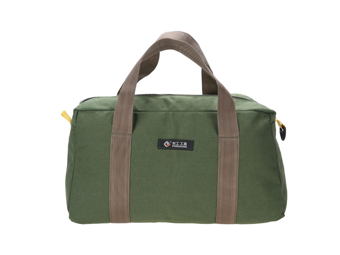 Bolsa De Herramientas Portátil De Lona De Gran Capacidad (16 Pulgadas)