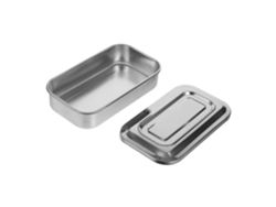 Bandeja Multifuncional De Aço Inoxidável De 20 Cm Com Tampa.