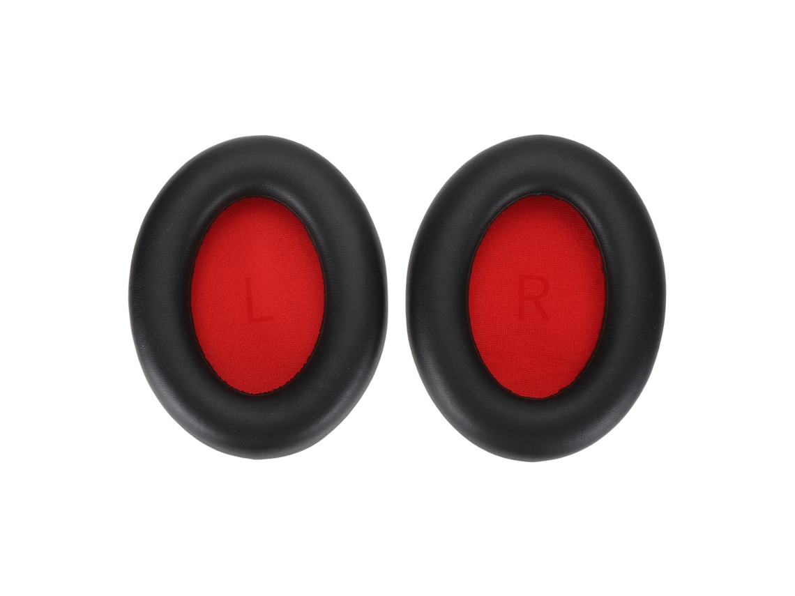 Almohadillas de repuesto de cuero proteico para auriculares 1more Sonoflow, color negro