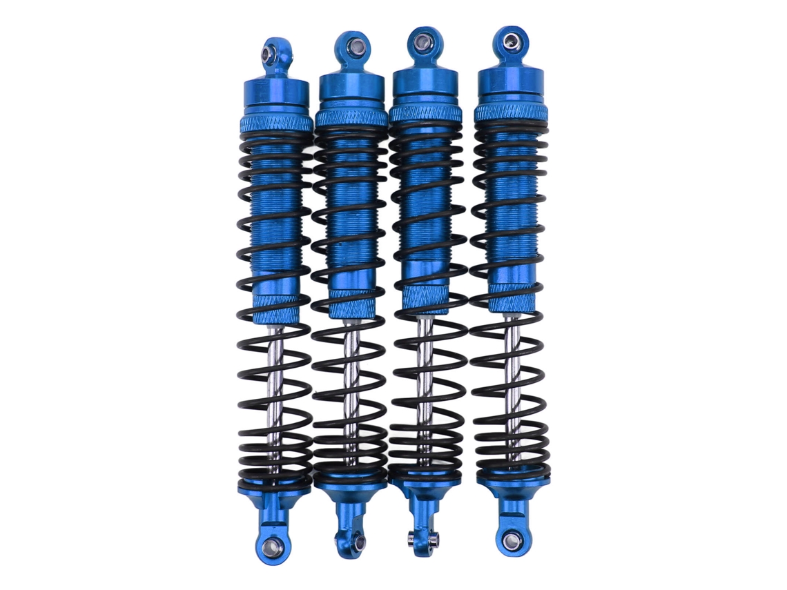 4pcs Amortiguadores Delanteros Y Traseros De Aluminio Para Rc Losi 1/8 Azul Oscuro