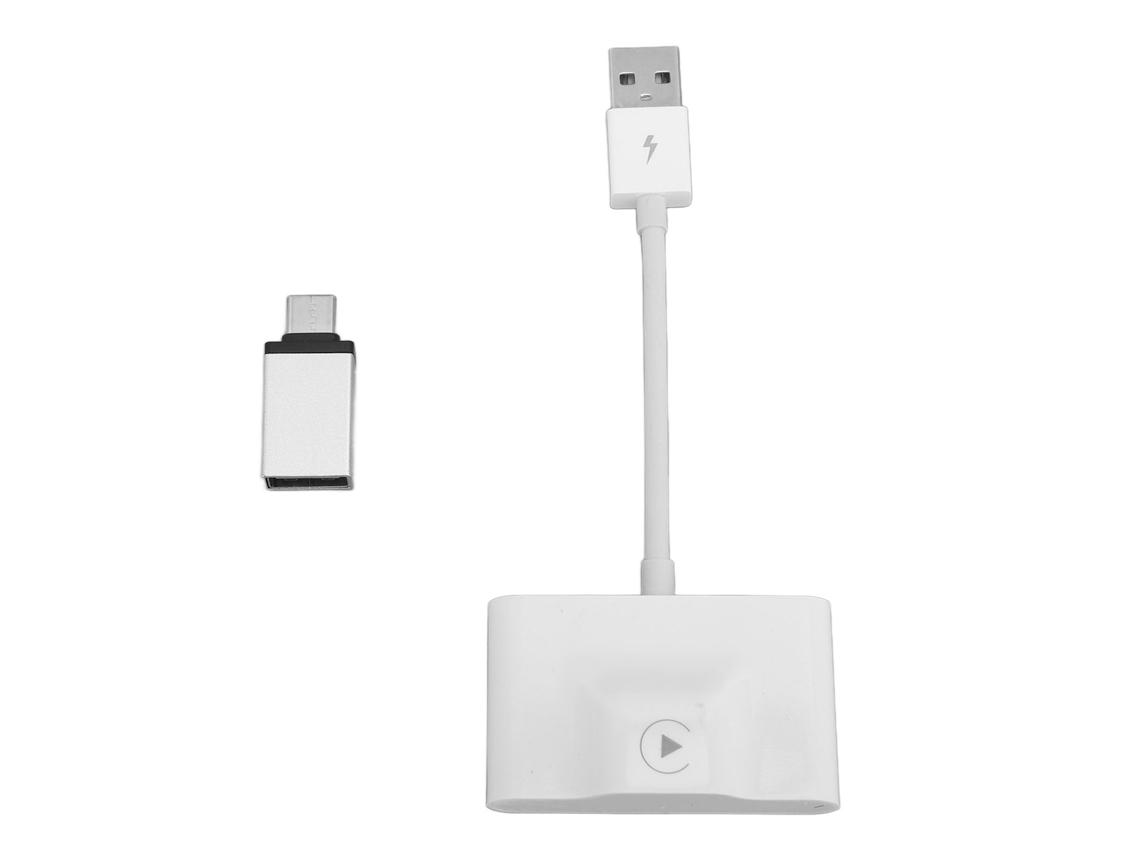 Adaptador Inalámbrico Para Coche Plug And Play. Convierte La Conexión Por Cable En Inalámbrica. Compatible Con Iphone Ios 10+ Y Coches De 2016 En Adelante.