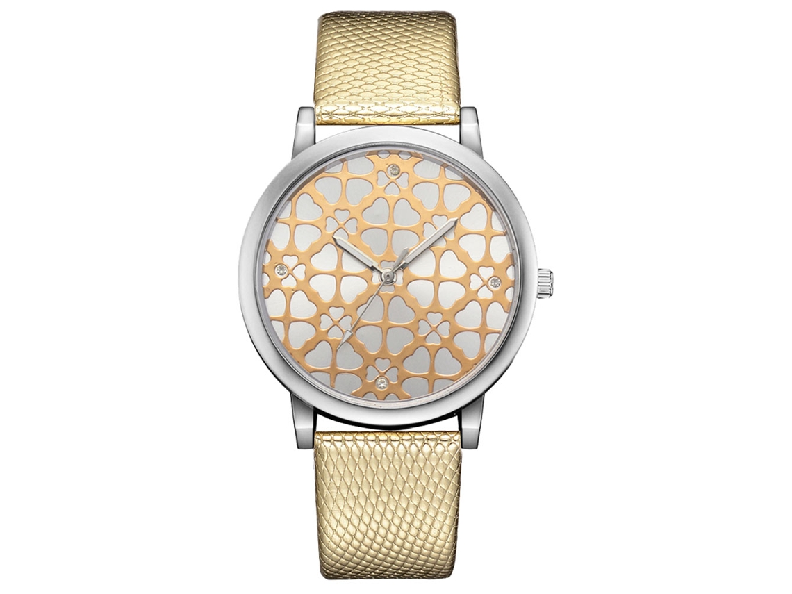 Reloj De Pulsera De Mujer De Estilo Retro Étnico Con Aleación De Cuarzo Multicapa De Ensueño (rosa)