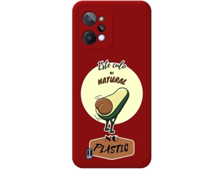 Carcasa para Realme C31 TUMUNDOSMARTPHONE Silicona Líquida Dibujos Rojo