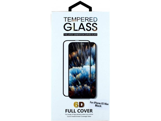 Protector de Cristal Templado iPhone XS Max CYOO 3120349 Negro