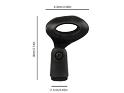 Ats-2 Piezas Clip De Micrófono Universal De Plástico, Abrazadera Flexible Para Micrófono