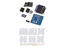 Kit De Mini Reloj Para Armar Con Pantalla Oled, Carcasa Acrílica Y Módulo Wifi De 5 V Cc.