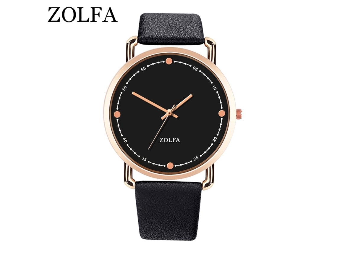 Reloj De Pulsera De Moda Para Hombre Con Correa De Pu Y Movimiento De Cuarzo Negro.