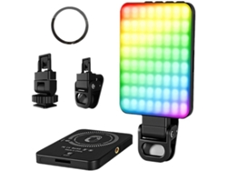 Linterna Magnética De Bolsillo Para Selfies Con Led Rgb, Con Clip Para Teléfono O Computadora Portátil.