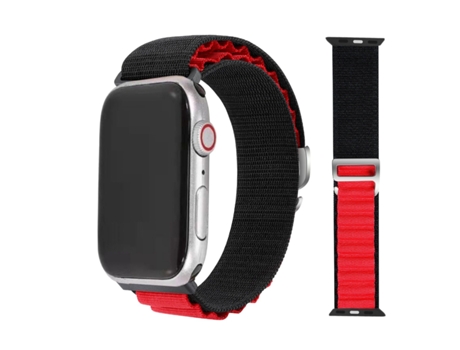 Correa Loop Alpine para Apple Watch Series 6 40mm Negro y Rojo