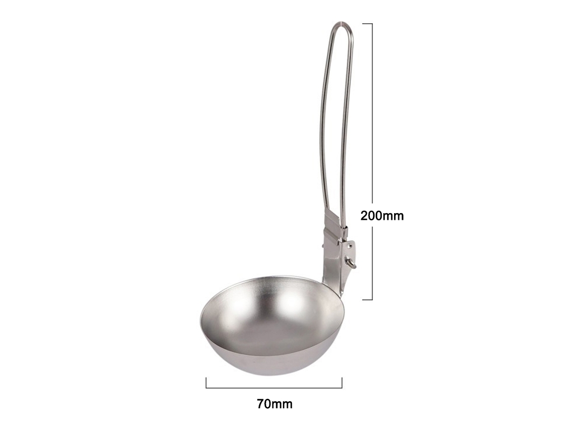 Cuchara Plegable De Acero Inoxidable 304 Para Camping, Picnics Y Uso Al Aire Libre Con Mango Plegable.