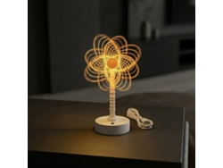 Lámpara De Mesilla Y Luz Nocturna Con Forma De Flor, De Acrílico, Alimentada Por Usb. Estilo E Czhhmart