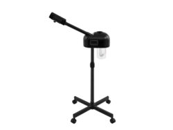 Vaporizador facial, altura ajustable, pantalla LCD, negro (OEM)