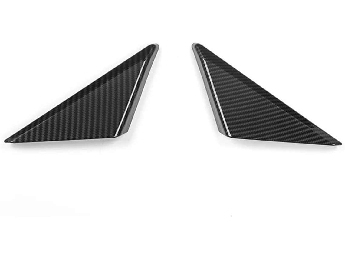 Pegatinas Triangulares De Abs Para Ventanas Mustang 2016-2023, Accesorios Estilo Automotriz (plateado)